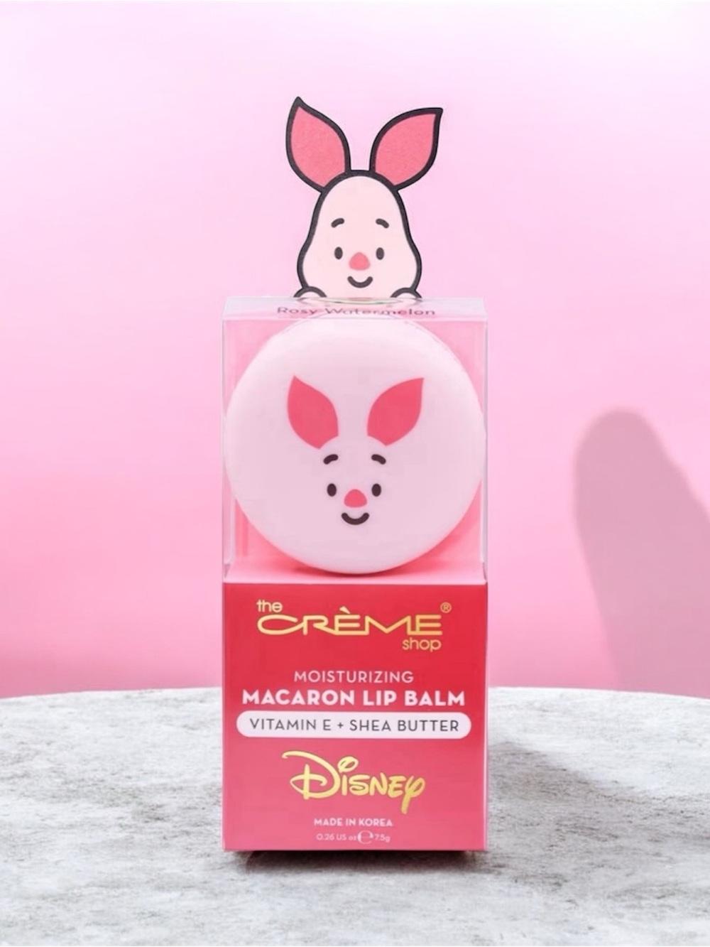 The Crème Shop x Disney Rosy Watermelon Macaron Lip Balm - Piglet